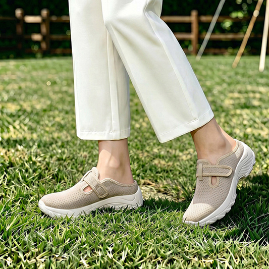 👟 50 % RABATT NU! 🚶‍♀️ Gå längre utan trötta fötter – bekväma promenadskor för kvinnor – dämpad plattform, andningsbart överdel & enkel slip-on ☀️