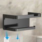 🧻 50 % RABATT NU! 📦 Wall-Mounted Toilet Paper Holder with Storage Shelf – borrfri installation, förvaringsfack & vattentålig PP – perfekt för badrummet 🚿