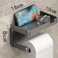 🧻 50 % RABATT NU! 📦 Wall-Mounted Toilet Paper Holder with Storage Shelf – borrfri installation, förvaringsfack & vattentålig PP – perfekt för badrummet 🚿