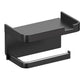 🧻 50 % RABATT NU! 📦 Wall-Mounted Toilet Paper Holder with Storage Shelf – borrfri installation, förvaringsfack & vattentålig PP – perfekt för badrummet 🚿