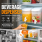 🧊 50 % RABATT NU! 🥤 3,5L dryckesbehållare med inbyggd kran – PP-material av livsmedelskvalitet, stor öppning & platsbesparande design – perfekt för kylskåpet ☀️