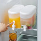 🧊 50 % RABATT NU! 🥤 3,5L dryckesbehållare med inbyggd kran – PP-material av livsmedelskvalitet, stor öppning & platsbesparande design – perfekt för kylskåpet ☀️