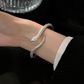 🐍 50 % RABATT NU! ✨ Vintage snake bangle bracelet – ormdesign, justerbar öppen manschett & detaljerade skalor – perfekt för mystisk elegans 🌙