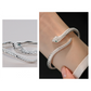 🐍 50 % RABATT NU! ✨ Vintage snake bangle bracelet – ormdesign, justerbar öppen manschett & detaljerade skalor – perfekt för mystisk elegans 🌙