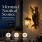🧜‍♂️ 50 % RABATT NU! 🏘️ Vintage-vägglampa i sjöjungfrustil – handmålad harts, antik guldfinish & inomhus/utomhus – perfekt för kustvillor och havstema 🌊
