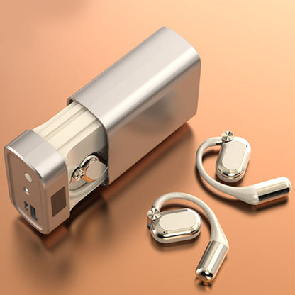 🎧 50 % RABATT NU! 🔦 Bekväma open-ear trådlösa hörlurar med LED & ficklampa – Bluetooth 5.4, riktat ljud & nödljus – perfekt för utomhusträning 🏃