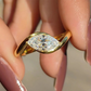 💍 50 % RABATT NU! ✨ Strålande marquise ring – elegant zirkon, fransk minimalistisk design & tidlös glans – perfekt för vardag och fest 💞