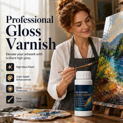 🎨 50 % RABATT NU! ✨ Gloss boost målarfernissa – högglansig finish, UV-beständig & enkel att applicera – skyddar & förhöjer ditt konstverk eller hantverk 🖌️