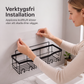 🧴 50 % RABATT NU! 🚿 Borrfritt badrumshyllset – verktygsfri installation, rostfritt kolstål & 90° hörnpassning – perfekt för hyresgäster och husägare 🏠