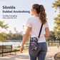 🌺 50 % RABATT NU! 🎒 Tryckt sportarmband och axelremsväska – blommig design, 3 fack & vattenavvisande – perfekt för löpning och vardag 🏃‍♀️