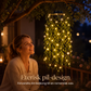 🌿 50 % RABATT NU! ☀️ Solcellsdriven hängande ljusslinga med pilblad – 66 LED-lampor, automatisk tändning & vädertålig – perfekt för trädgård och balkong 🌙