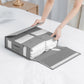 🧺 50 % RABATT NU! 📦 Hopfällbar förvaringslåda för lakan – rymmer Queen/King-set – andningsbart tyg & genomskinligt fönster – perfekt för garderoben 🛏️