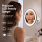 💄 50 % RABATT NU! 🔍 10x förstorande sminkspegel med LED-ljus och sugkopp – perfekt för felfri makeup och hudvård ✨