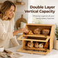 🍞 50 % RABATT NU! 🎋 Bamboo double-layer bread storage box – naturlig bambu, dubbellager vertikal kapacitet & handgjord kvalitet – perfekt för köksförvaring 🏡
