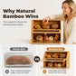 🍞 50 % RABATT NU! 🎋 Bamboo double-layer bread storage box – naturlig bambu, dubbellager vertikal kapacitet & handgjord kvalitet – perfekt för köksförvaring 🏡