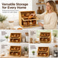 🍞 50 % RABATT NU! 🎋 Bamboo double-layer bread storage box – naturlig bambu, dubbellager vertikal kapacitet & handgjord kvalitet – perfekt för köksförvaring 🏡