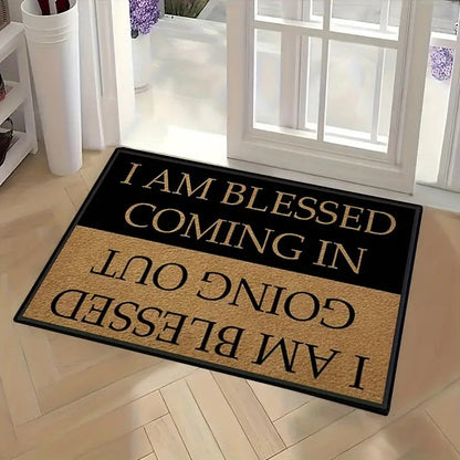 🚪 50 % RABATT NU! 😄 Funny text print welcome doormat – humoristisk design, hållbart material & lätt att rengöra – perfekt för entrén och köket 🏠
