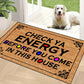 🚪 50 % RABATT NU! 😄 Funny text print welcome doormat – humoristisk design, hållbart material & lätt att rengöra – perfekt för entrén och köket 🏠