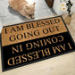 🚪 50 % RABATT NU! 😄 Funny text print welcome doormat – humoristisk design, hållbart material & lätt att rengöra – perfekt för entrén och köket 🏠