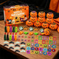 🎃 50 % RABATT NU! 🦇 Halloween leksaksset för festpåsar – pumpa, fladdermöss & spooky design – perfekt för fester, klassrum och godispåsar 👻