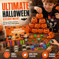 🎃 50 % RABATT NU! 🦇 Halloween leksaksset för festpåsar – pumpa, fladdermöss & spooky design – perfekt för fester, klassrum och godispåsar 👻