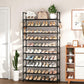 👟 50 % RABATT NU! 🏠 10-tier vertical shoe rack organizer – platsbesparande, stor kapacitet & bonus sidokrokar – perfekt för hallen och garderoben ✨