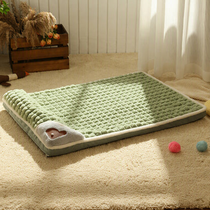 🛏️ 50 % RABATT NU! 🐾 Premium plush pet sleeping mat – ultra-mjuk, mysig & halksäker – perfekt för hundar och katter att vila i komfort 🌙