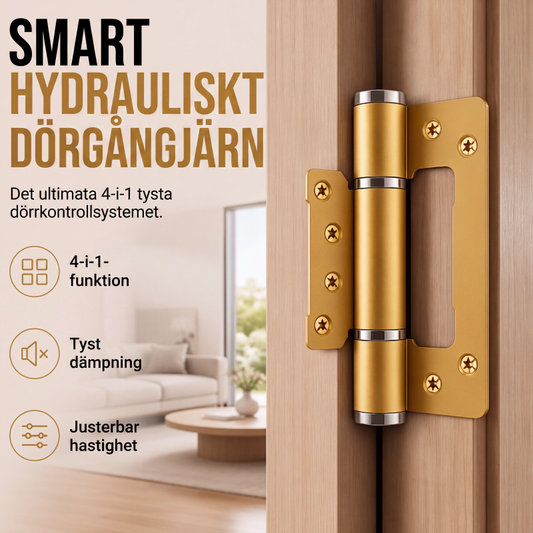 🚪 50 % RABATT NU! 🔧 Smart hydrauliskt dörrgångjärn i rymdkvalitetsaluminium – tyst mjukstängning & 180° rörelsefrihet ✨