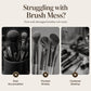 💄 50 % RABATT NU! 🧹 Elegant dammsäker sminkborste-organisatör – tryck-upp förvaring, flera fack & skyddslock – perfekt för toalettbordet 💅