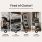 🗄️ 50 % RABATT NU! 🧺 Multi-tier space-saving dustproof wardrobe – smart moduldesign, kraftiga stålrör & fullt dammsskydd – perfekt för sovrum och studentrum 🏠