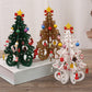 🎄 50 % RABATT NU! 🧩 DIY wooden Christmas tree ornament set – bygg, dekorera & lek – perfekt för mysig juletid med familjen 🎅