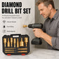 🔩 50 % RABATT NU! 💎 12-piece dry diamond tile hole saw kit – industrial diamond grit & torrborrning – perfekt för kakel, granit och marmor 🏗️