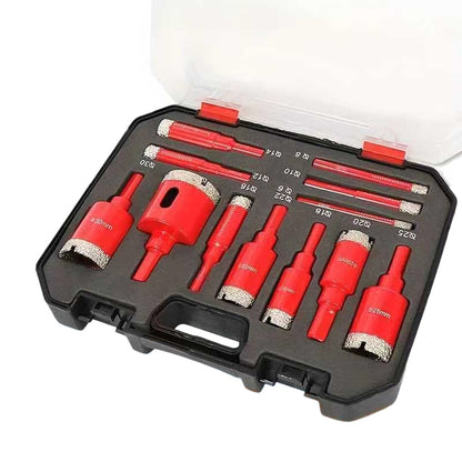 🔩 50 % RABATT NU! 💎 12-piece dry diamond tile hole saw kit – industrial diamond grit & torrborrning – perfekt för kakel, granit och marmor 🏗️
