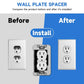 🔌 50 % RABATT NU! 🔧 Flush fit väggplatta distansbricka – korrigerar ojämnt djup, plan finish & enkel montering – perfekt för eluttag och strömbrytare 🏠