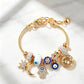 🌙 50 % RABATT NU! ✨ Celestial sun moon charm bracelet – sol, måne & stjärnor – justerbar & glänsande – perfekt för vardag och fest 💫