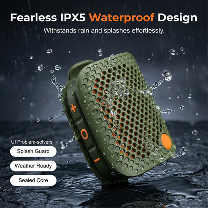 🔊 50 % RABATT NU! 🎵 Bärbar bluetooth-högtalare med TWS stereo – IPX5 vattentät, kompakt & kraftfull bas – perfekt för utomhusbruk 🏕️