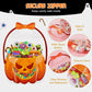 🎃 50 % RABATT NU! 👻 Halloween genomskinliga pumpa presentpåsar – dragkedja & bekvämt handtag för godis 🍬