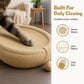 🐱 50 % RABATT NU! 🛏️ Wear-resistant sisal cat scratcher bed – repa, sova & leka – rymlig oval form + kattleksak – rädda din soffa! 🧶