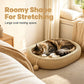 🐱 50 % RABATT NU! 🛏️ Wear-resistant sisal cat scratcher bed – repa, sova & leka – rymlig oval form + kattleksak – rädda din soffa! 🧶