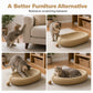🐱 50 % RABATT NU! 🛏️ Wear-resistant sisal cat scratcher bed – repa, sova & leka – rymlig oval form + kattleksak – rädda din soffa! 🧶