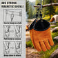 🧤 50 % RABATT NU! 🔥 Utomhus förtjockade slitståliga kohudsarbetshandskar – hållbara, värmebeständiga & magnetspänne – perfekt för camping och byggarbete 🏕️
