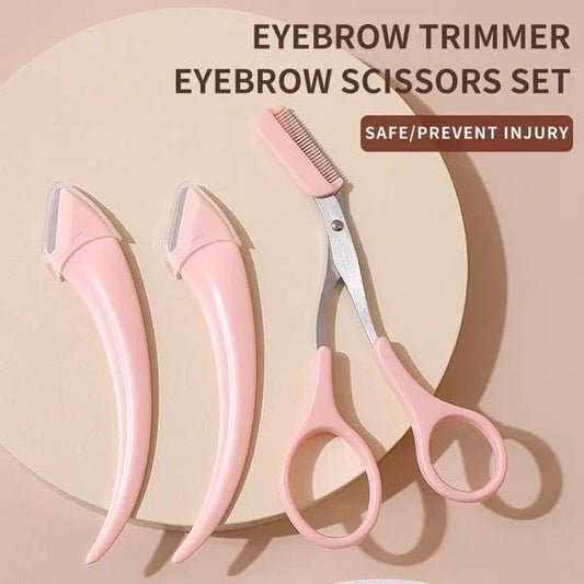 ✂️ 50 % RABATT NU! 👁️ Ögonbrynssax med kam – precisionsdesign, rostfritt stål & ergonomisk – perfekt för enkel och säker trimning 💄