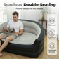 🛋️ 50 % RABATT NU! 💨 Inflatable double sofa – omedelbar komfort, rymlig & premium flockad yta – snabb uppblåsning var som helst 🏠