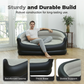 🛋️ 50 % RABATT NU! 💨 Inflatable double sofa – omedelbar komfort, rymlig & premium flockad yta – snabb uppblåsning var som helst 🏠