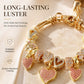 💎 50 % RABATT NU! ✨ DIY beaded detachable heart charm bracelet – personlig design, högkvalitativa strass & justerbar – perfekt för unika accessoarer 🎀