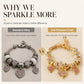 💎 50 % RABATT NU! ✨ DIY beaded detachable heart charm bracelet – personlig design, högkvalitativa strass & justerbar – perfekt för unika accessoarer 🎀