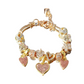 💎 50 % RABATT NU! ✨ DIY beaded detachable heart charm bracelet – personlig design, högkvalitativa strass & justerbar – perfekt för unika accessoarer 🎀