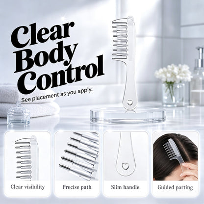 💆 50 % RABATT NU! 💖 Hårbottensapplikator kamverktyg – precisionskam, jämn fördelning & skonsam rullkontakt – perfekt för daglig hårbottenvård ✨