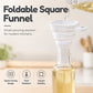 🧴 Köp 1 få 1 GRATIS! ⭕ Foldable silicone collapsible wide mouth funnel – platsbesparande, värmebeständig & universell – perfekt för köket 🍶