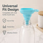 🧴 Köp 1 få 1 GRATIS! ⭕ Foldable silicone collapsible wide mouth funnel – platsbesparande, värmebeständig & universell – perfekt för köket 🍶